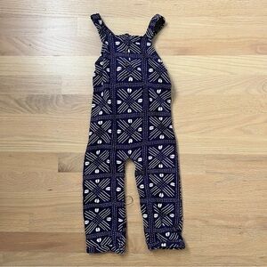 Ade + Ayo Romper Overalls Print 18 Months Purple Toddler Snaps Adjustable
